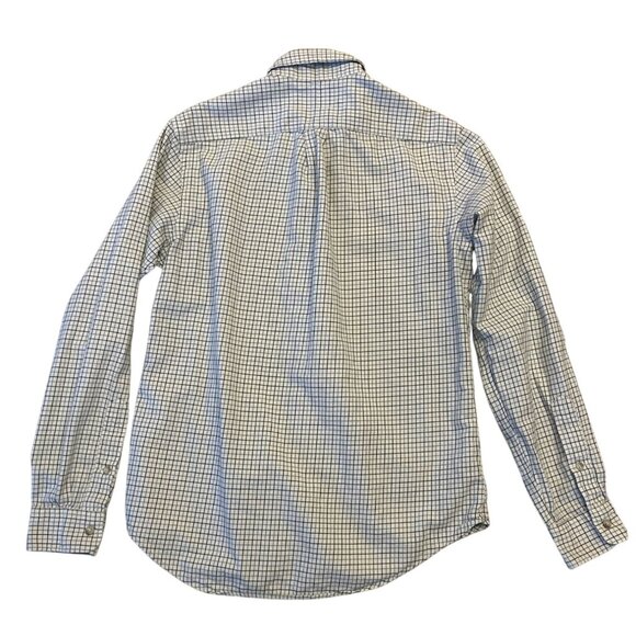 Polo Ralph Lauren Button Down Oxford Mens M Blue Black Checkered RRL Cotton Mens - Picture 5 of 8